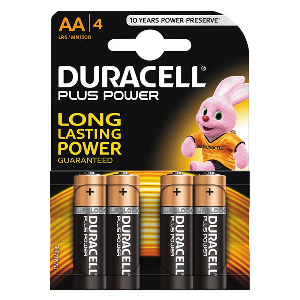 Duracell Plus Power AA-Batteri 4-pak