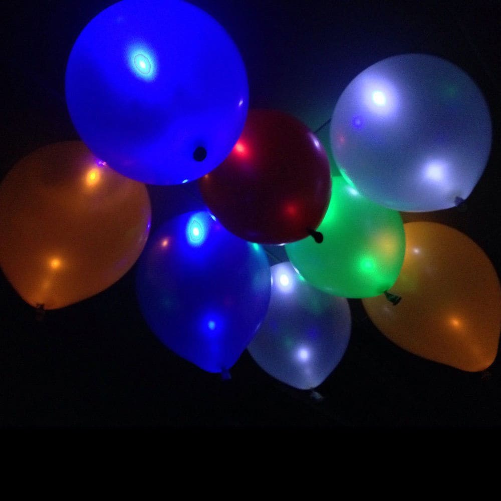 Lysende balloner  5-Pak