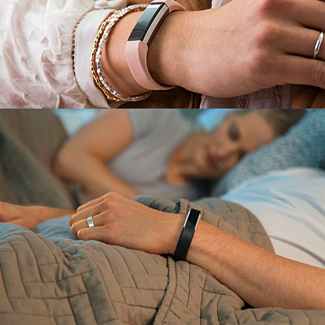Silikon Armband till Fitbit Alta - Large