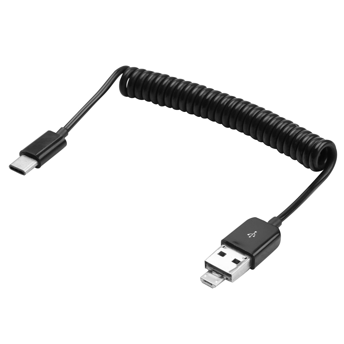 USB Kabel 3.1 Type-C - USB 2.0 + Micro USB kabel  Udtrækkelig