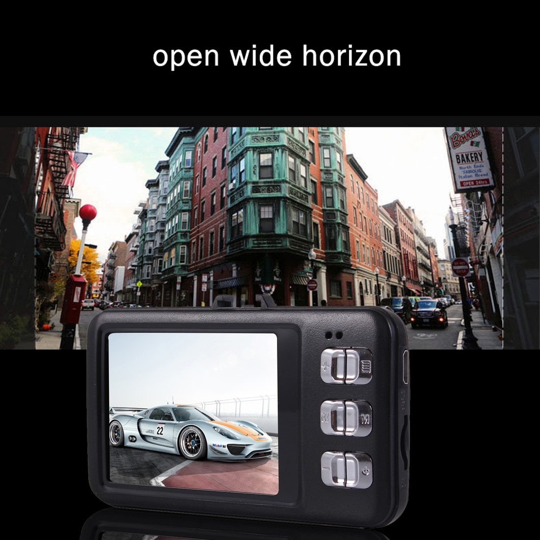 Full HD Bilkamera med - 2,4" TFT skærm