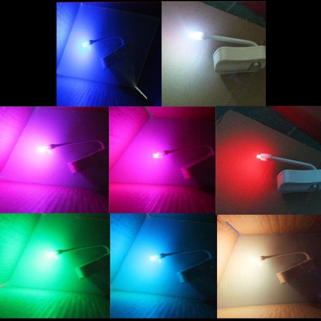 Toiletbelysning 8 farvers LED