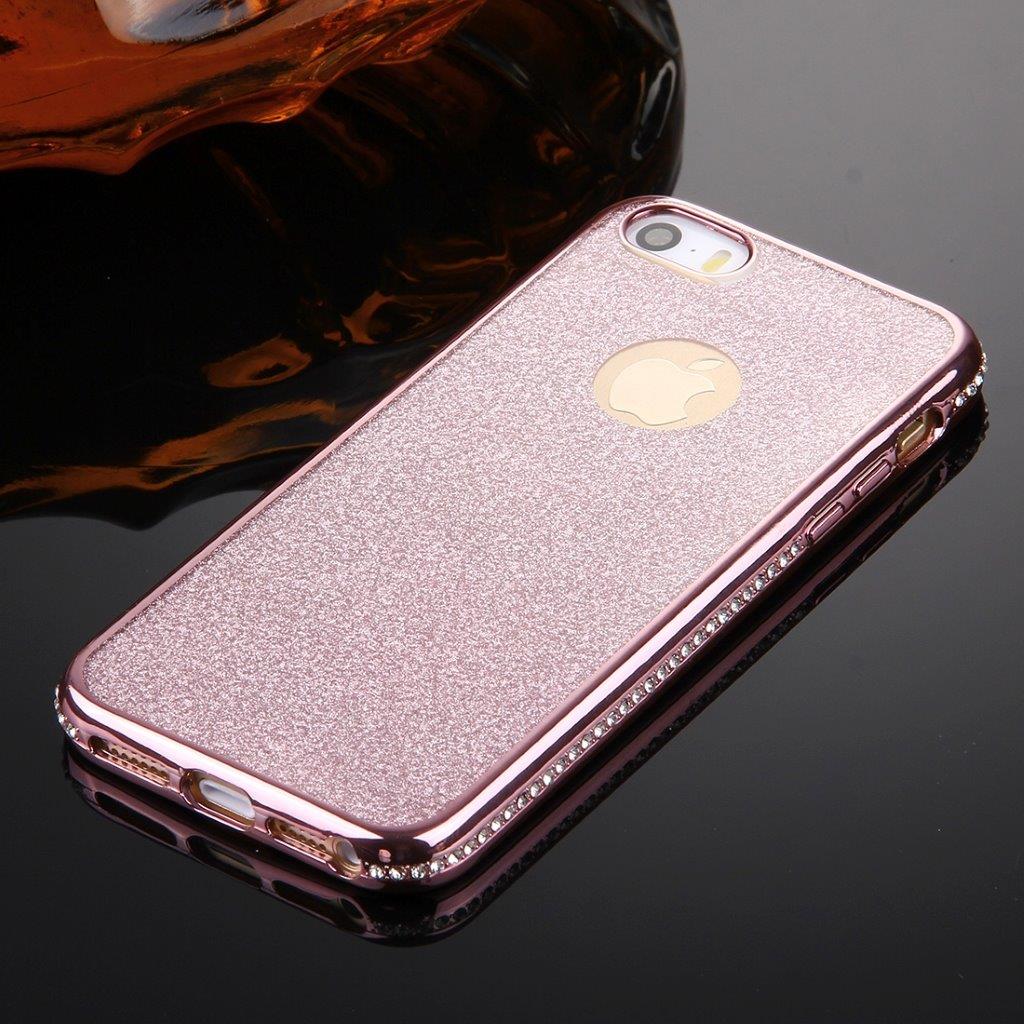 Diamantcover iPhone SE & 5s & 5 i Rose Guld
