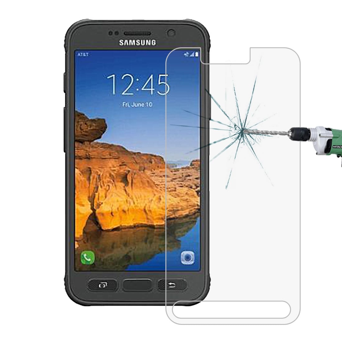 Glasskåner Samsung Galaxy S7 Active - 2-Pak tempereret 0.26mm 9H