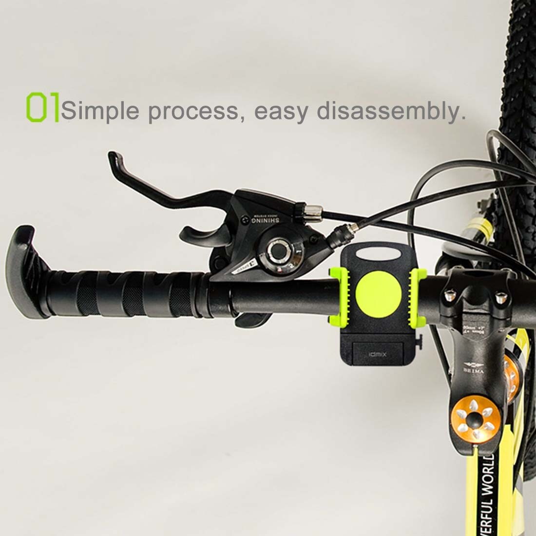 Cykelholder 360 graders iPhone 6 & Plus / iPhone 5 & 5C & 5S / iPhone 4 & 4S