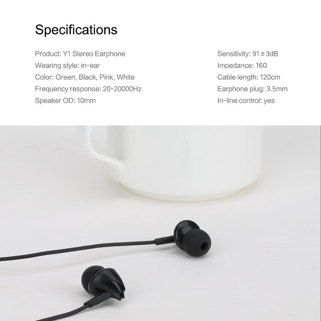 ROCK Y1 Earphone In-ear iPhone & Samsung