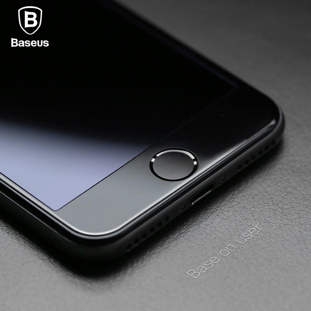 Baseus Glasbeskyttelse iPhone 8 / 7 - Fuld Skærmbeskyttelse Sort