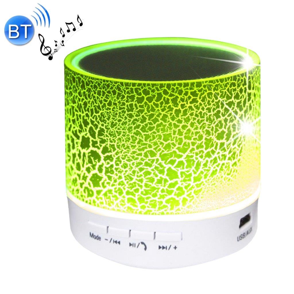 Mini LED Bluetooth Stereo Højttaler med Mic & AUX IN - Grøn