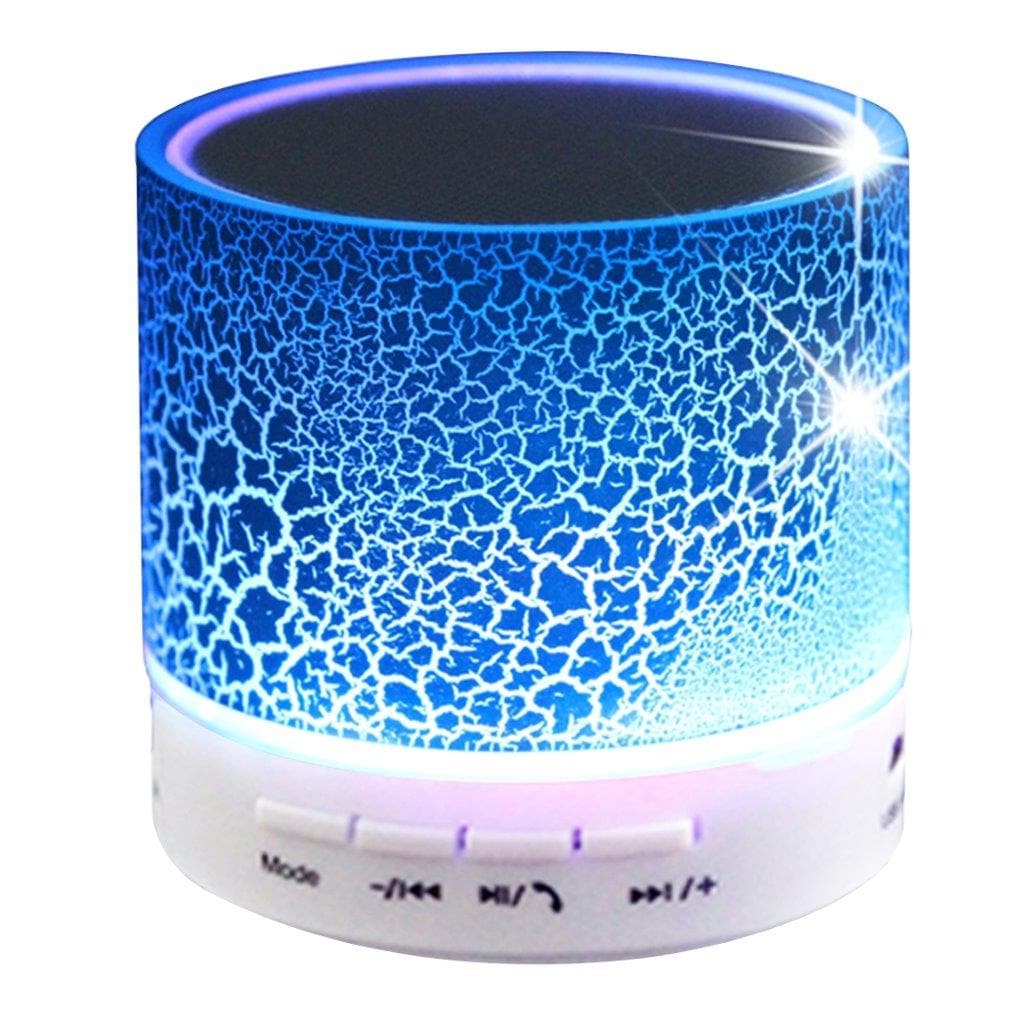Mini LED Bluetooth Stereo Højttaler med Mic & AUX IN - Blå