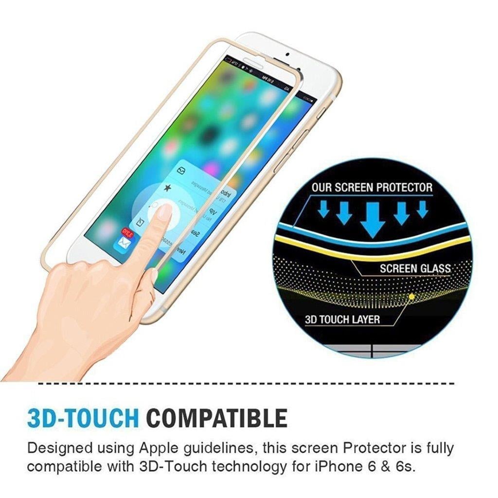 Hærdet Glasbeskyttelse iPhone 8 Plus / 7 Plus Guld
