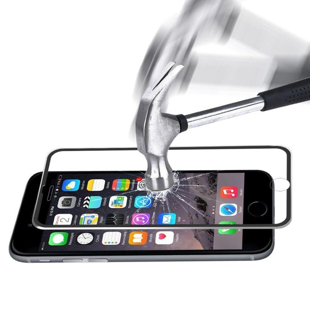 Hærdet Glasbeskyttelse iPhone 8 / 7 - Buet Sort