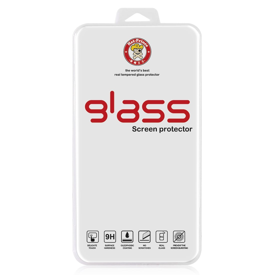 Buet Hærdet Glasbeskyttelse iPhone 6 / 6s - Sort