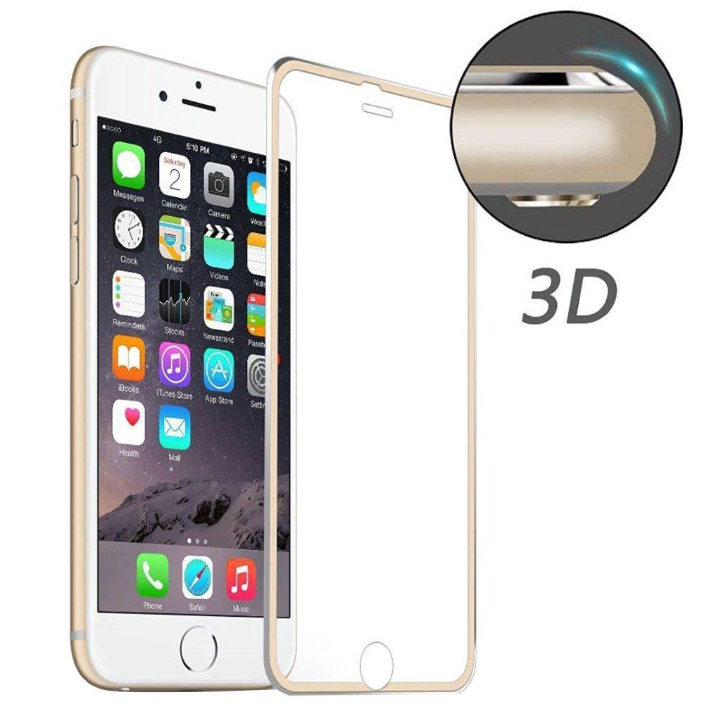 Buet Hærdet Glasbeskyttelse iPhone 6 / 6s - Guld