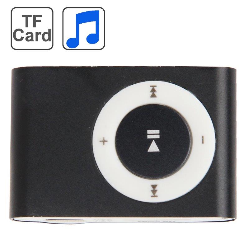 MP3 Afspiller med Metalclips - Sort