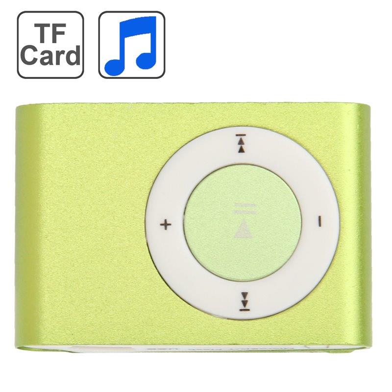 MP3 Afspiller med Metalclips - Grøn
