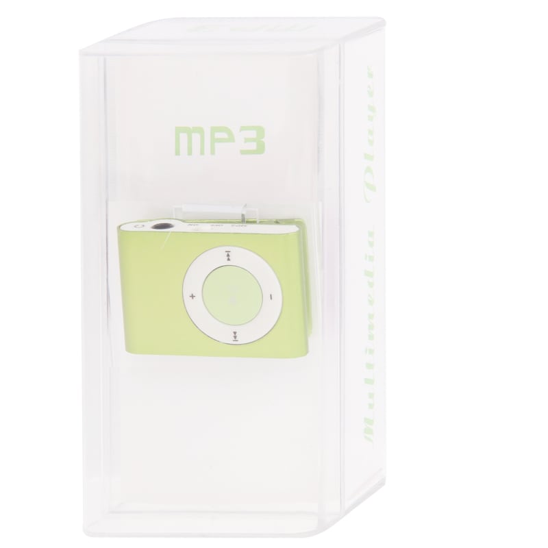 MP3 Afspiller med Metalclips - Grøn