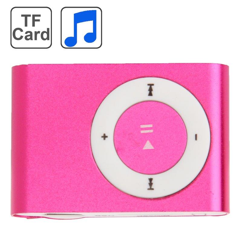 MP3 Afspiller med Metalclips - Lyserød