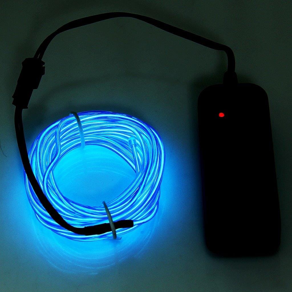 Batteridrevet Blå LED Lyskæde 5 meter