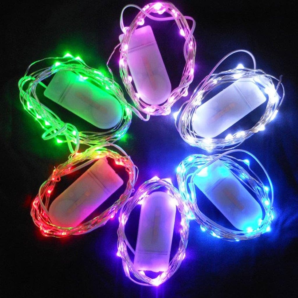 Dekorationsbelysning LED Lyskæde - Flerfarvet Batteridrevet