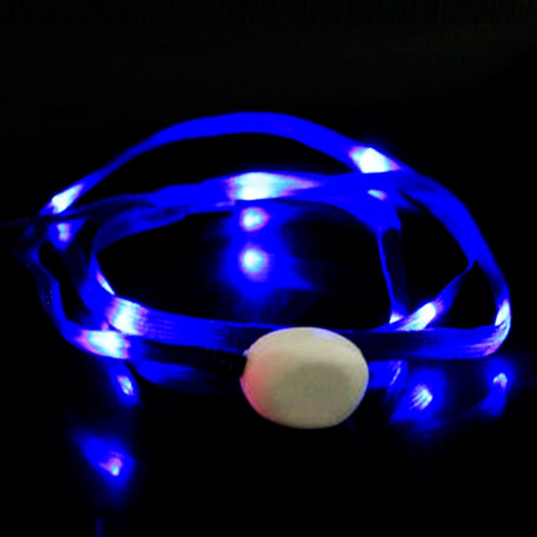 Blå LED Lysende Snørebånd - 1 Par