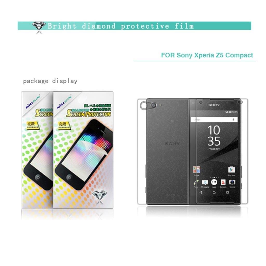 Nillkin Sony Xperia Z5 Compact Skærmbeskyttelse Forside + Bagside