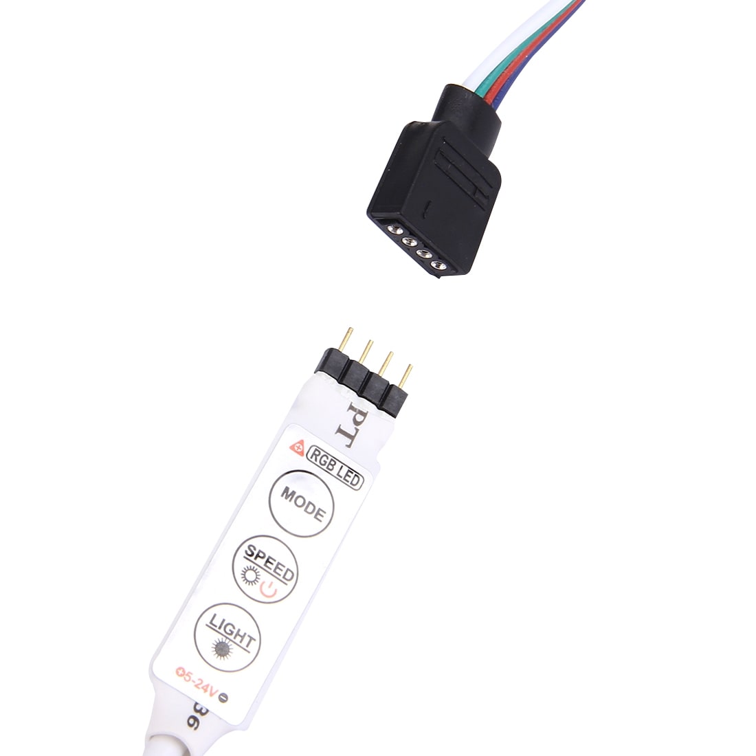 USB LED Lyskæde - 50 cm med 20 Forskellige Lyseffekter