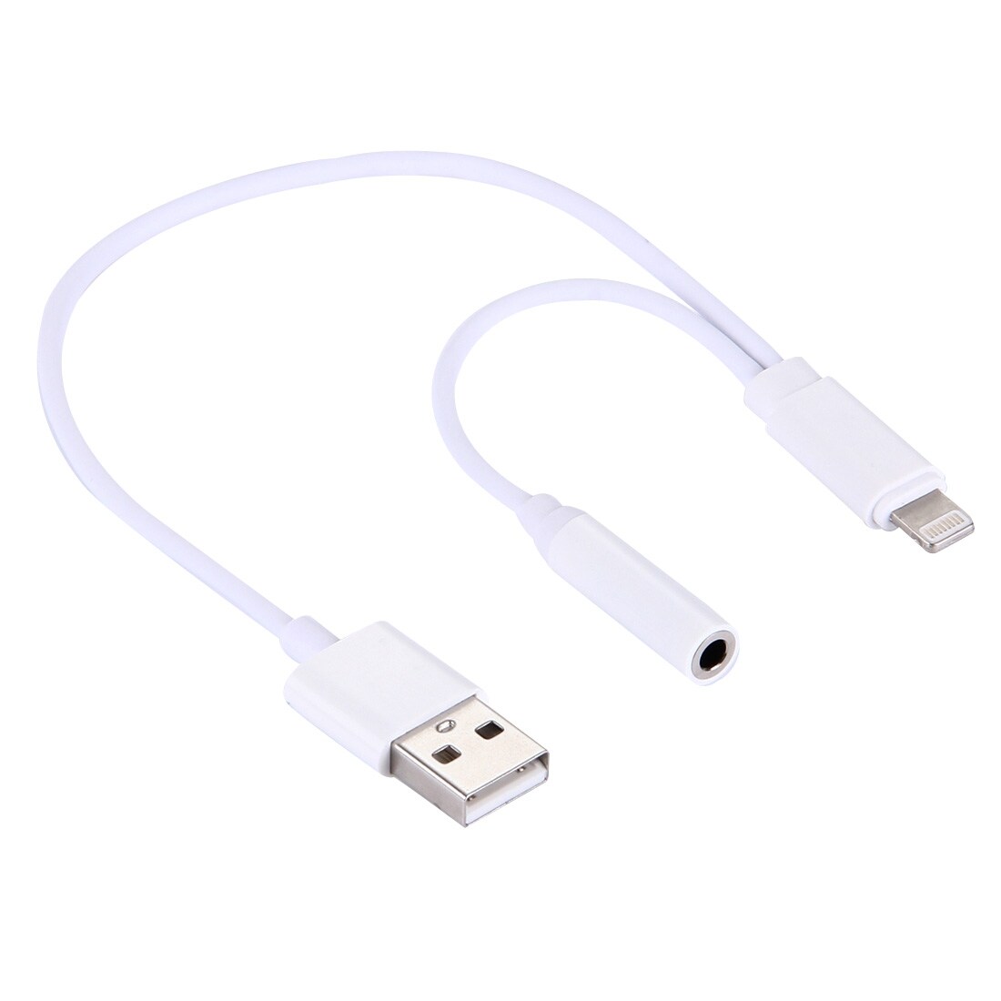 Ligthning & 3.5mm til USB lyd Adaptor iPhone 7 / iPhone 7 Plus / iPhone