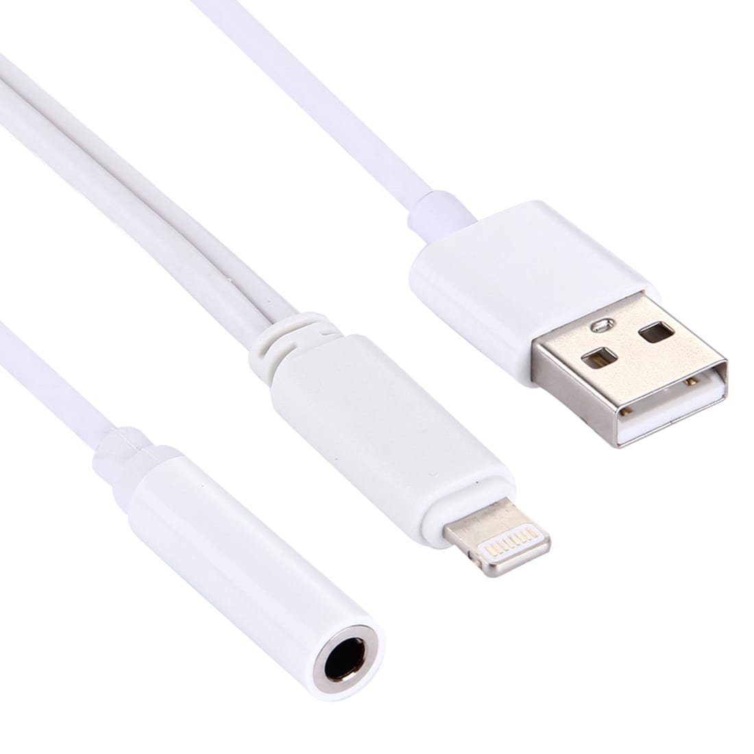 Ligthning & 3.5mm til USB lyd Adaptor iPhone 7 / iPhone 7 Plus / iPhone