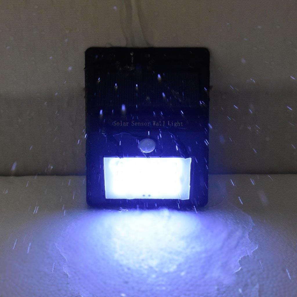 Solcellebelysning med bevægelse og nat sensor