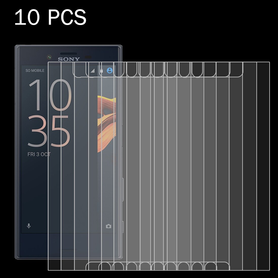 Glasskåner Sony Xperia X Compact - 10Pack