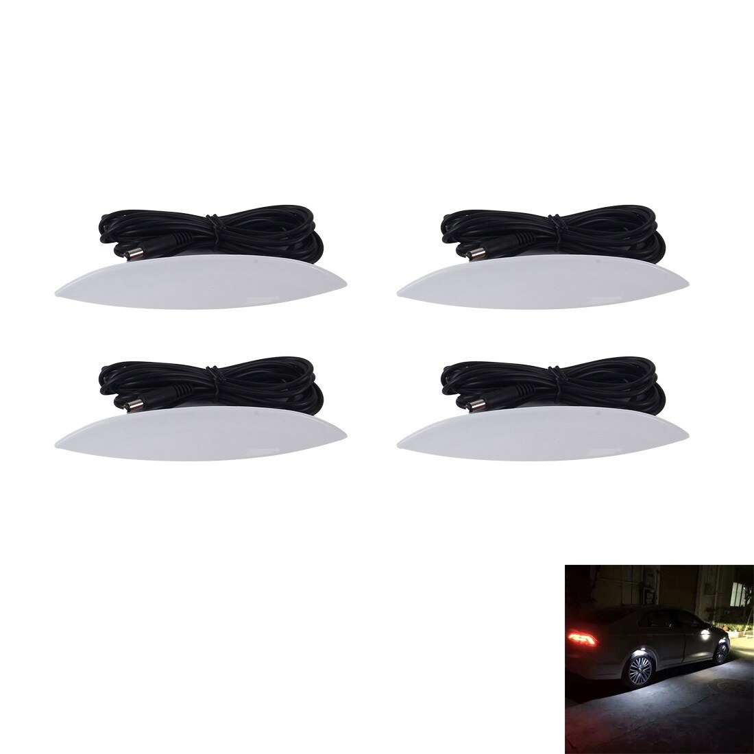 LED belysning bilkarosseri 4stk 3 Mode - Hvidt lys