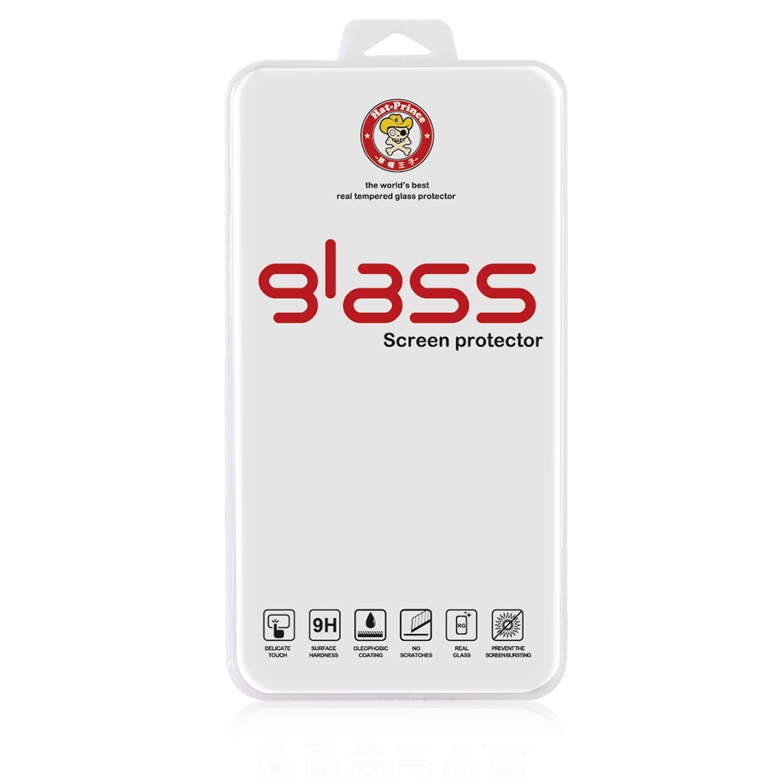 Buet hærdet helskærmsbeskyttelse i glas til iPhone 8 / 7 - Guld
