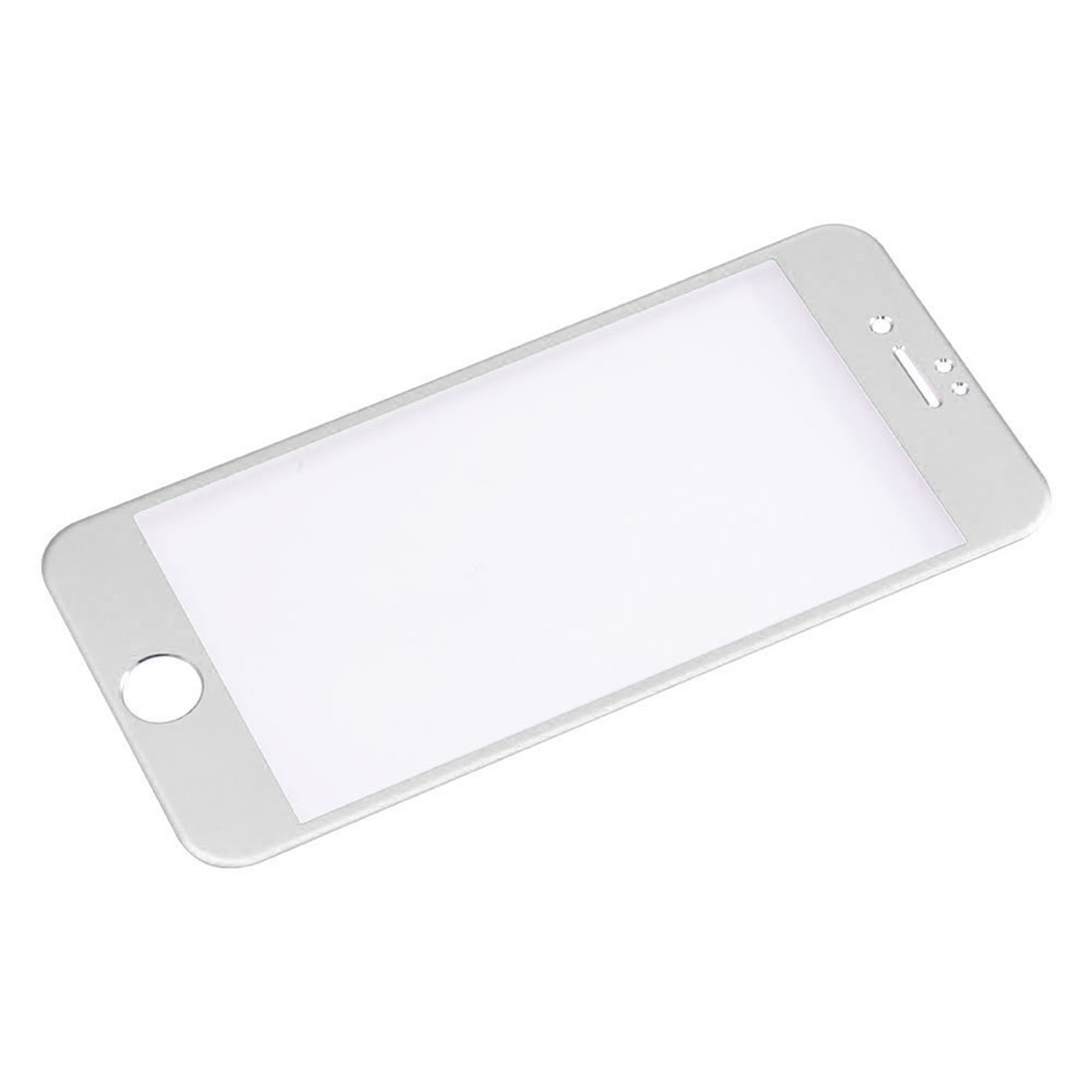 Buet hærdet helskærmsbeskyttelse i glas til iPhone 8 / 7 - Sølv