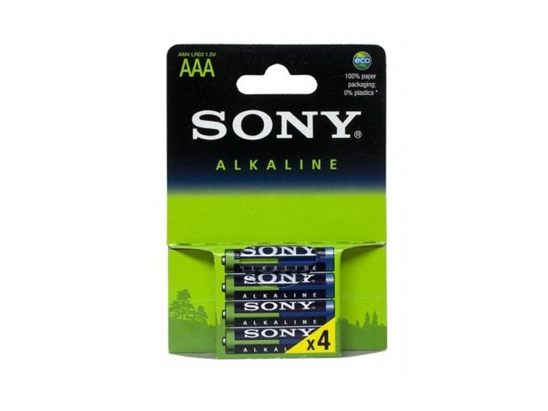 Sony Alkaline AAA-Batterier - 4-pak