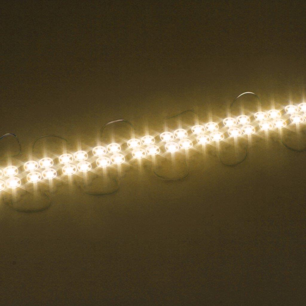 Led-kæde 10 x 4-LED 5050 SMD - Varm hvid