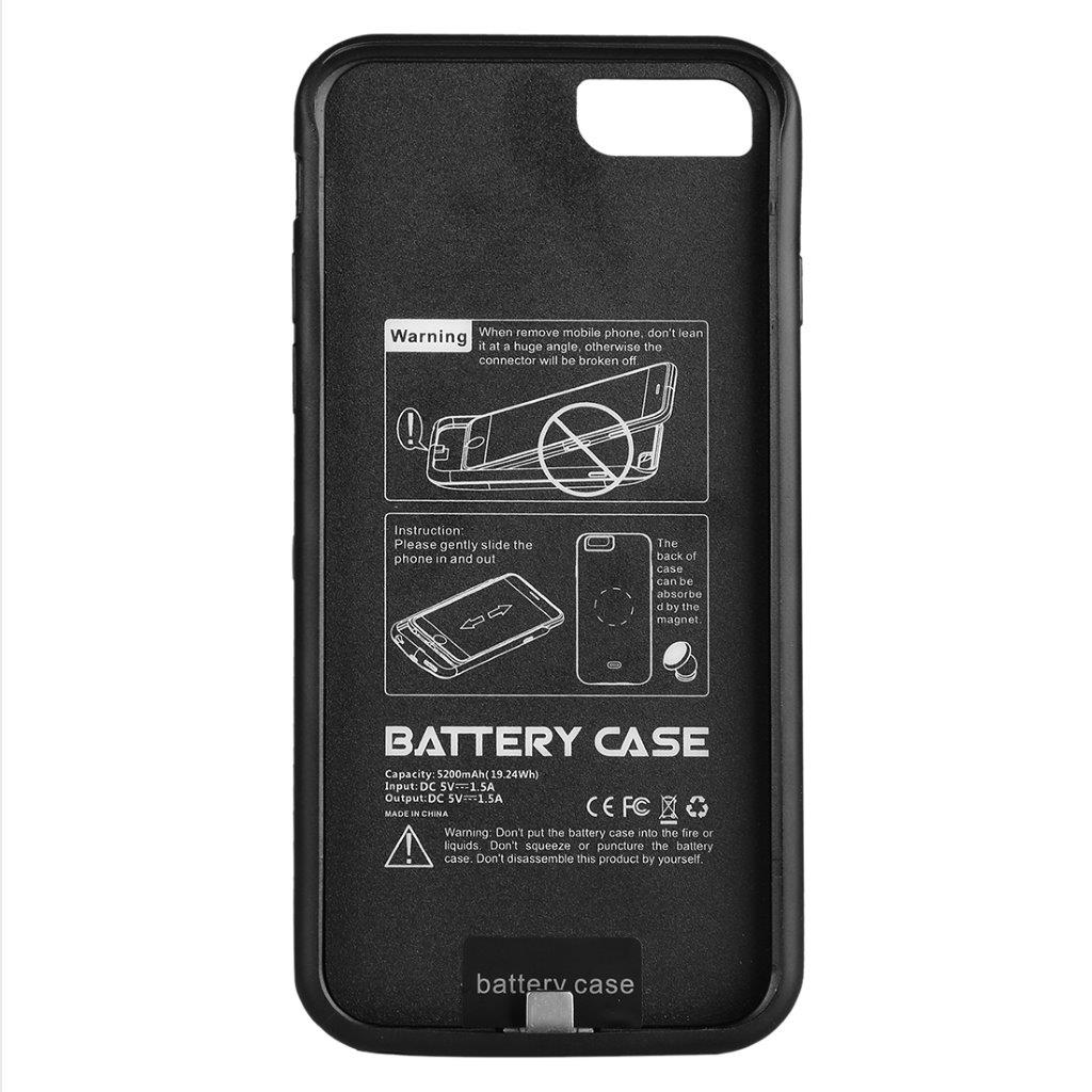 Battericover / Batterietui iPhone 8 / 7 - 5200mAh