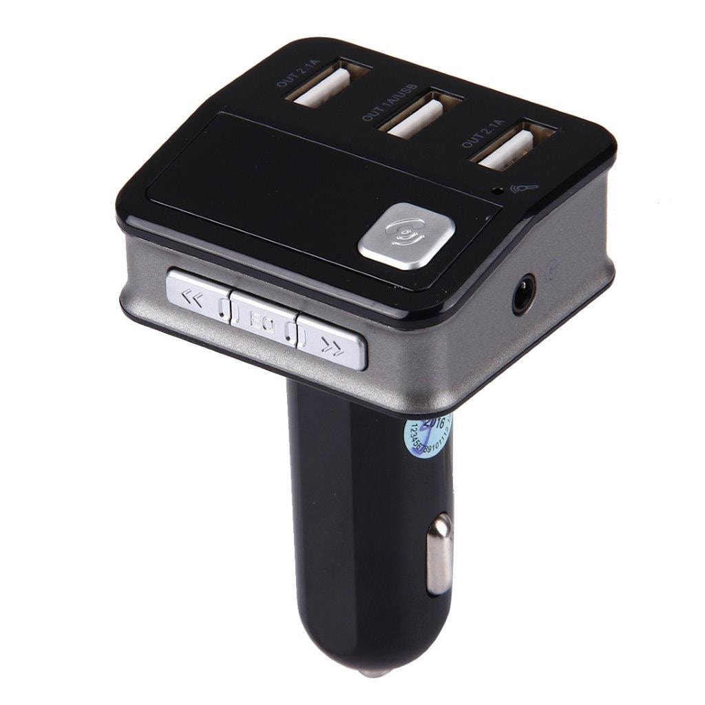 Multifunktion Bluetooth 5.2A 3 USB FM-Radio LED-skærm