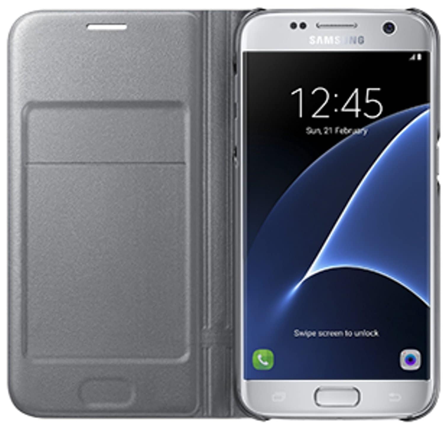 Samsung LED View Cover Galaxy S7 - Sølv