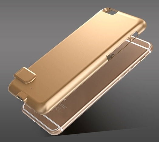 Battericover / Batterietui iPhone 6 - Sølv