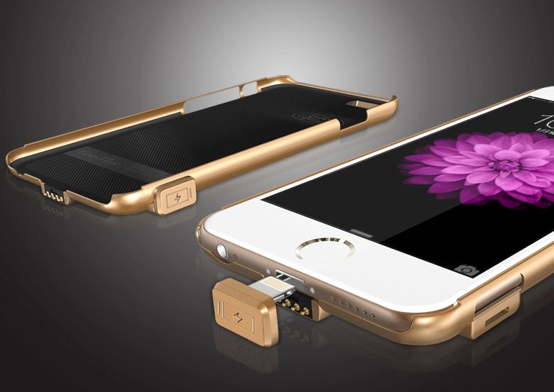 Battericover / Batterietui iPhone 7 Plus - Guld
