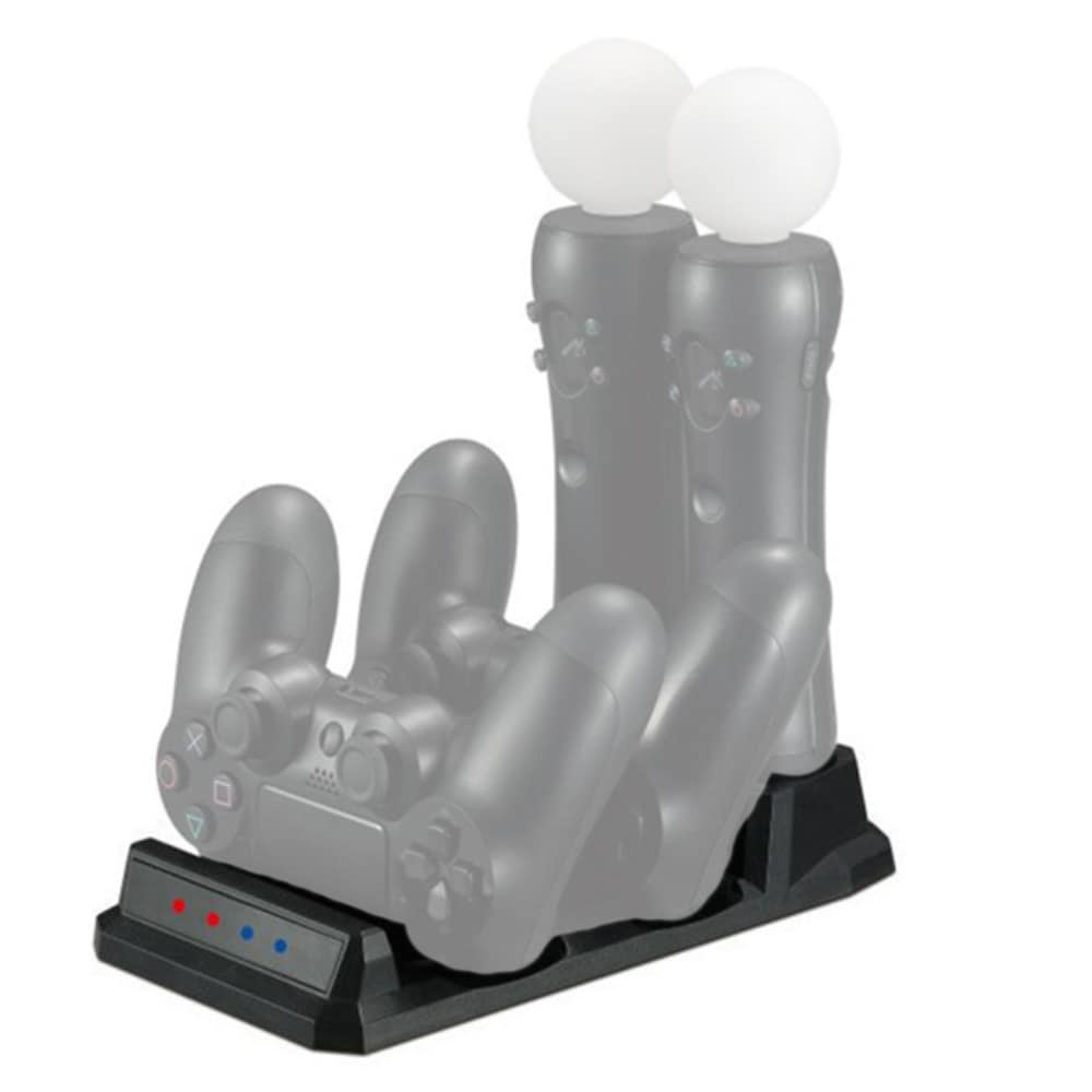 Ladestation 4-i-1 PlayStation 4 Håndkontrol / VR-kontrol