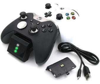 Ladestation Xbox One S Håndkontrol + 2 stk. Batterier