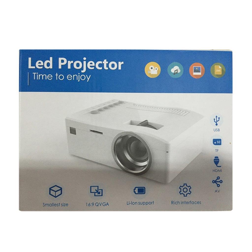Digital LED Projektor 150 Lumen - Fjernbetjening / USB / SD / VGA / HDMI