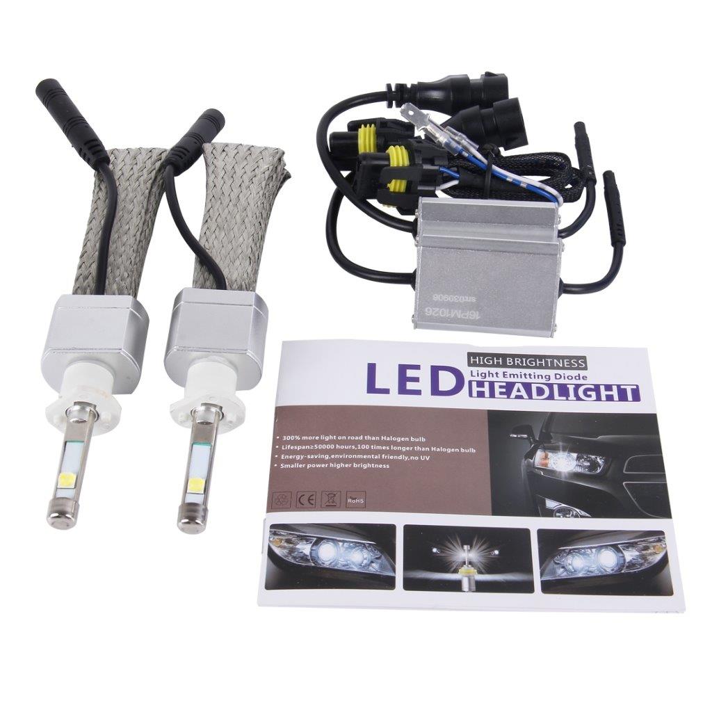 LED Konvertering Strålekaster H1 45W 5500lm 6000K - Pakke med 2 stk. CREE Headlight
