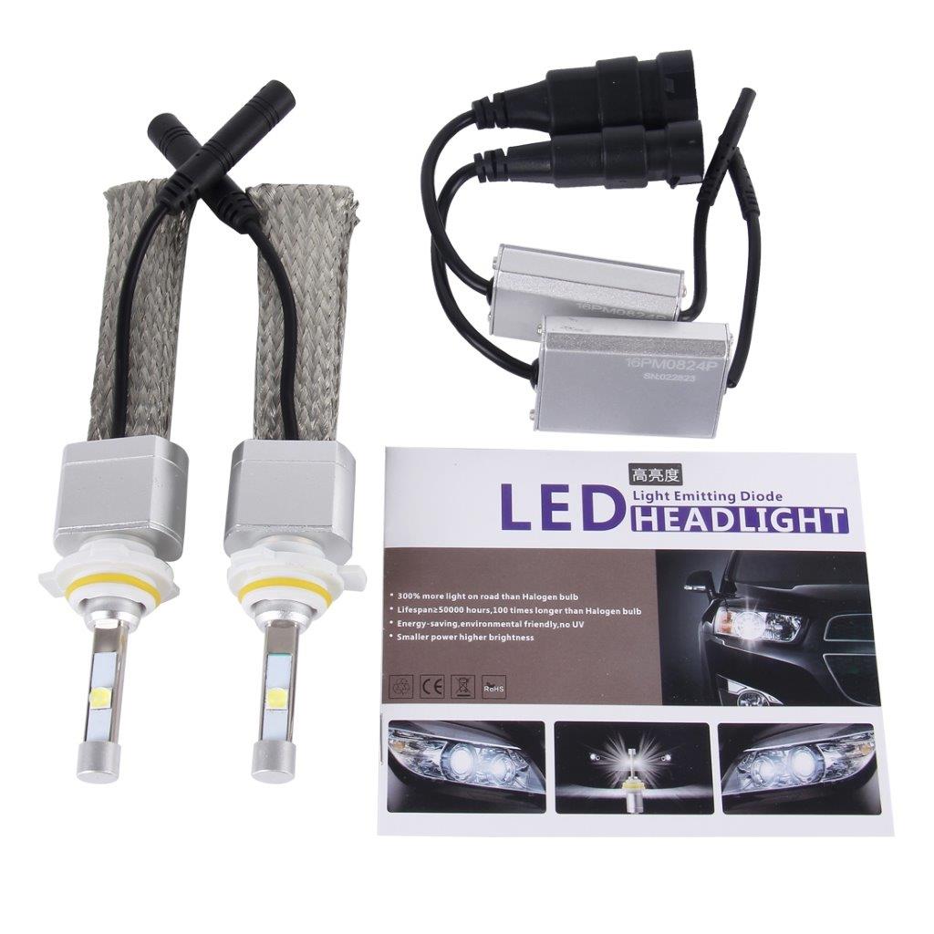 LED Konvertering Strålekaster 9012 45W 5500lm 6000K - Pakke med 2 stk. CREE Headlight