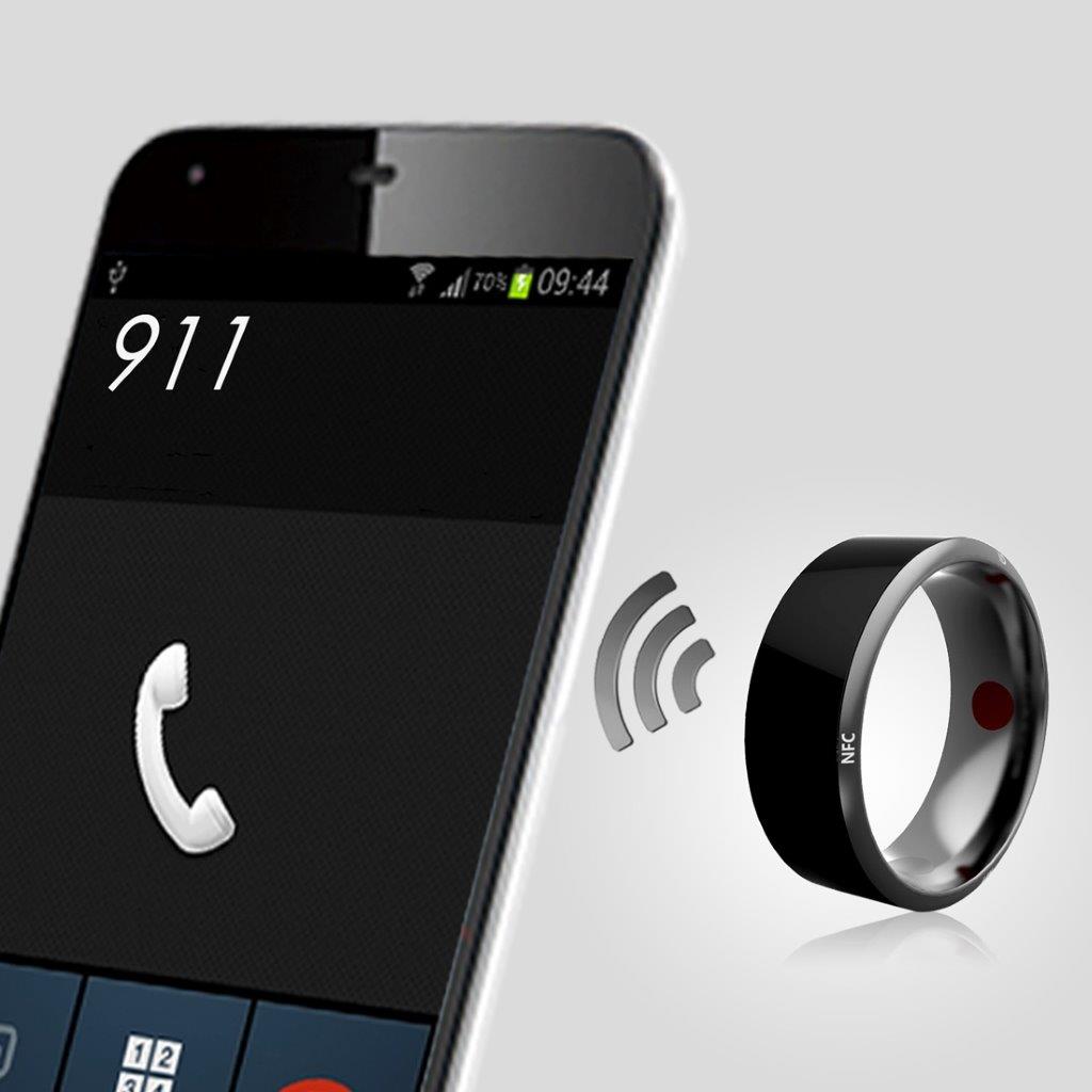 Jakcom R3 NFC Smart Ring - Sundhedstjek - Telefonsamtale - Deling - Herrestørrelse 62,8