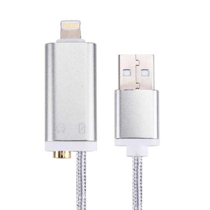 USB-kabel iPhone 7 med Lydstik