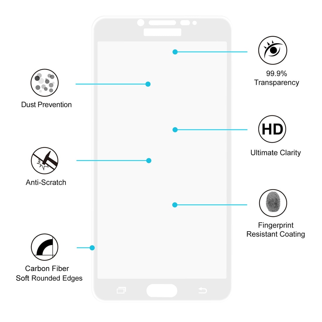 Hærdet Skærmbeskyttelse i Glas Samsung Galaxy C9 Pro