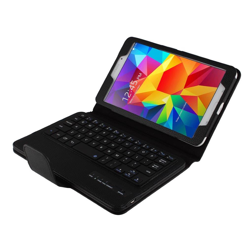 Foderal med bluetooth tastatur til Samsung Galaxy Tab 4 8.0