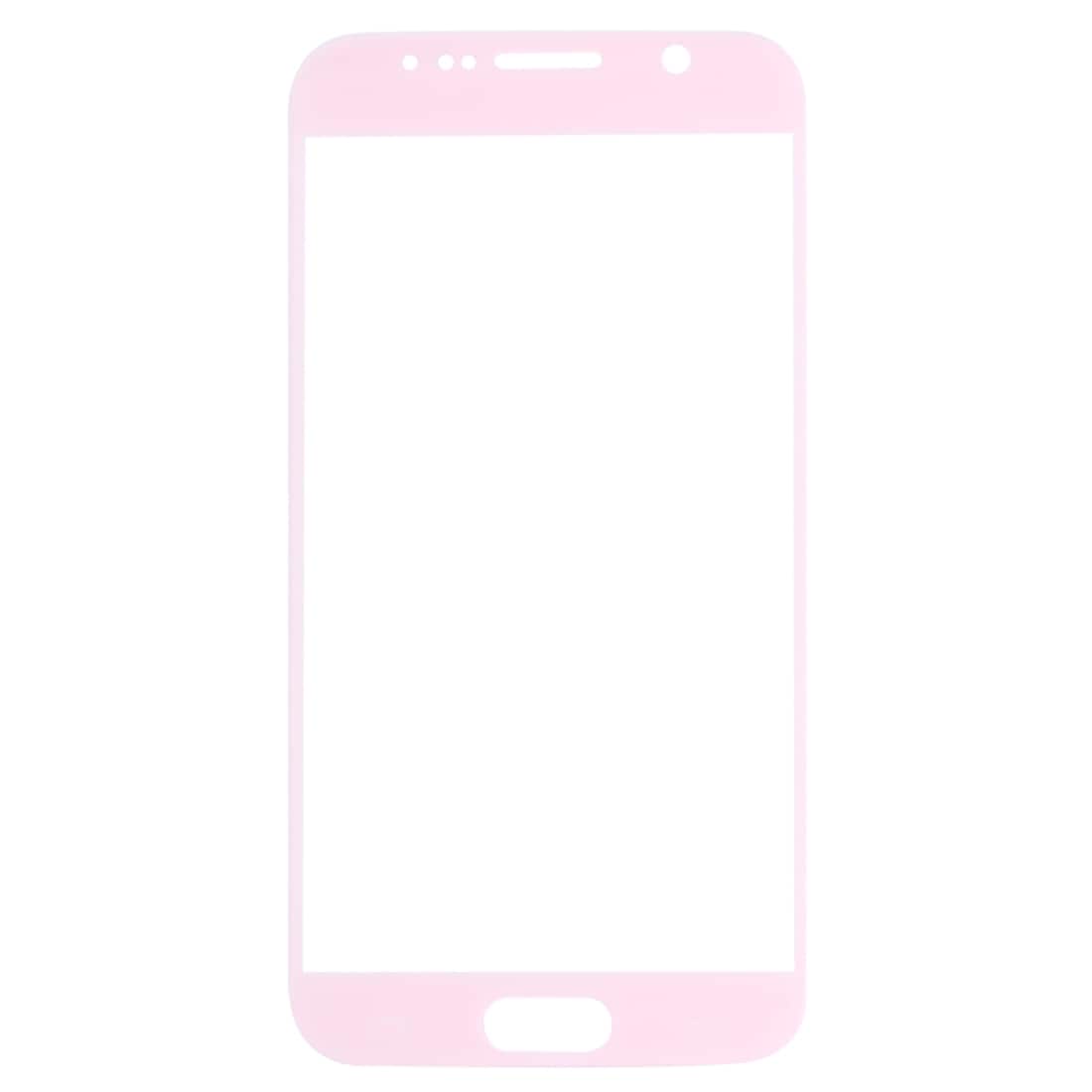 Hærdet glasskåner Samsung Galaxy S6 i rosa